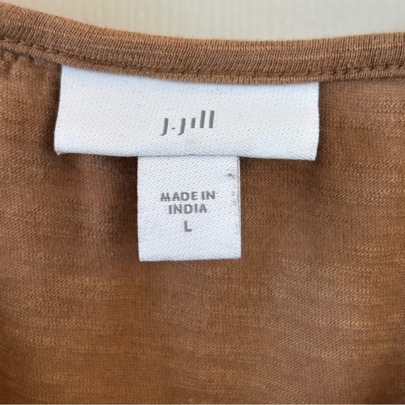 J. Jill Brown Embellished Tank Top Blouse Large - Picture 7 of 7